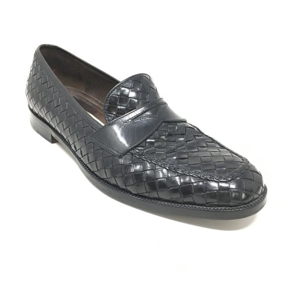 Bragano Cole Haan Loafers Shoes Sz 9.5 Black Woven main image 10